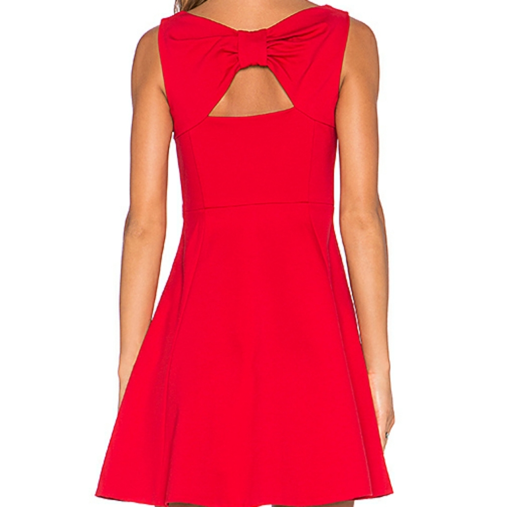 Kate Spade Bow Back Dress Spicy Red